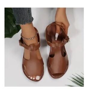 Brown Leather Sandals